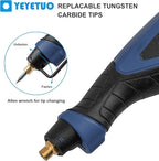 25W Engraving Pen, 6 Speed Power Engraving Tool, Handheld Engraver Pen with Tungsten Carbide Steel Bits for Wood Metal Glass Professional Etching Tool