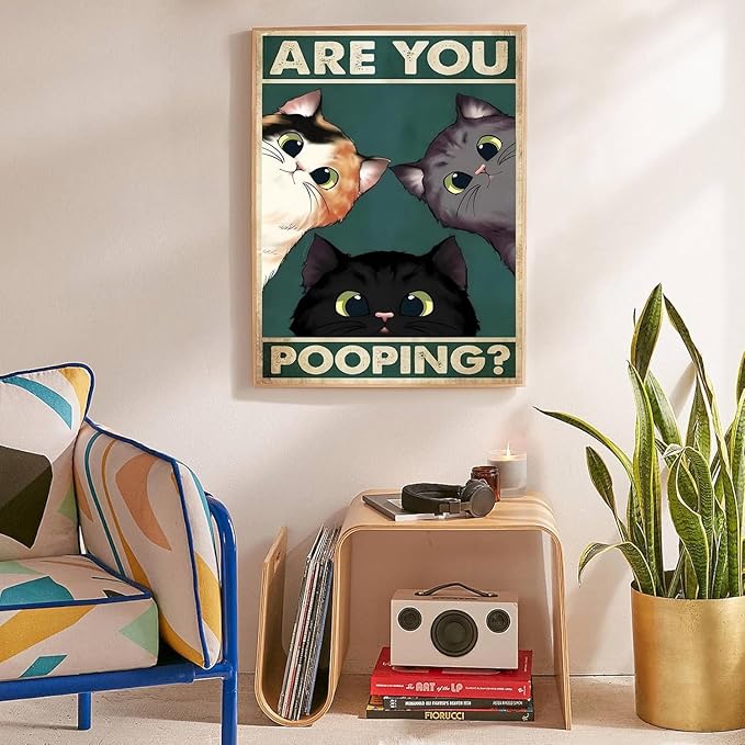 Lzyueyuan Cat Stamped Cross Stitch Kits for Adults Beginner,Animal Cross Stitch Ornament Kits Counted Embroidery Needlepoint Kits Home Decor 13.8X13.8 inch