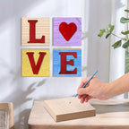 10 Pack Unfinished MDF Wood Squares Blocks, 5.9 x 5.9 Inch Wooden Blocks for Crafts, DIY Projects, and Custom Decor