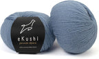 100% Baby Alpaca Yarn for Knitting & Crocheting - Set of 2 Skeins of Premium Yarn DK - Lightweight, Hypoallergenic & Thermal Peru Made - Ideal for Delicate Projects (BL476 - Steel Blue)