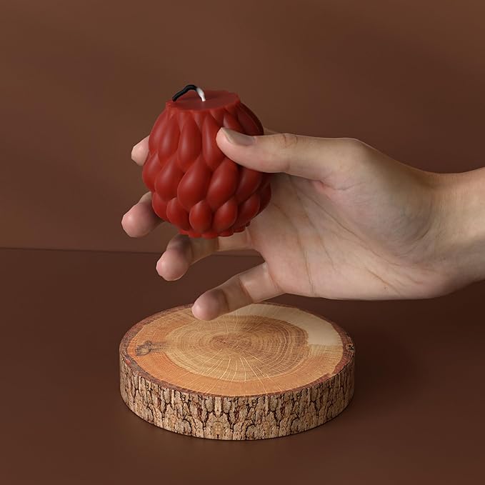 2 Pack Spiral Ball Cylinder Soap & Candle Mold - Silicone 3D Molds for Candy & Home Decor - Resin Casting & Making Molds