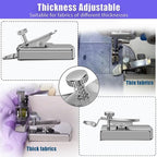 BREXFIRE Upgraded Magnetic Seam Guide for Sewing Machine, Magnetic Sewing Guide with Clip, Hemmer Guide, Multifunctional Hem Guide, Universal Sewing Machine Attachments, Sewing Supplies Accessories