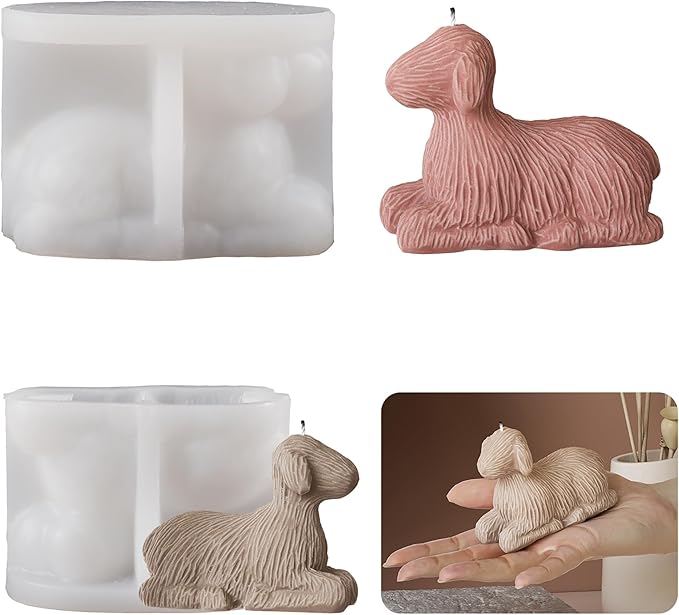 Nativity Scene Molds - Jesus, Maria, Angel & Nativity Designs - Resin Casting & Silicone Molds for Candle Making & Home Decor Wave Candle Mold