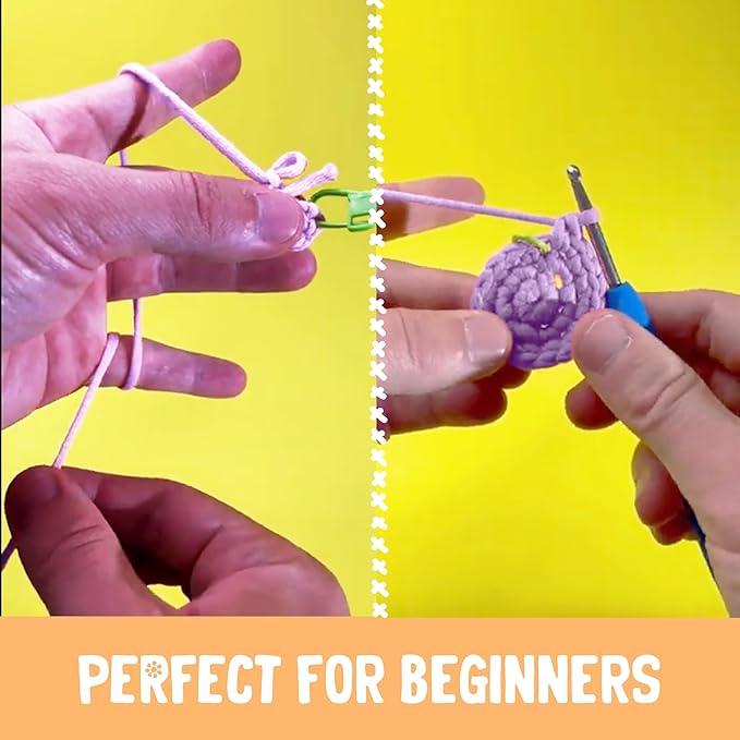 Penguin Crochet Kit | for Beginners, Couples, Date Night, Kids, Adults, Anime, & Animal Lovers | DIY Gift Kit | Instructions, Yarn, Hook, Pattern, Video & Written Tutorial | Arts & Crafts for Adults