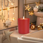 SHOWIN Thick Candle Jars for Making Candles 16 Pcs, 7 OZ Empty Jars with Wood Lids for Candle Making, Sample Container, Christmas