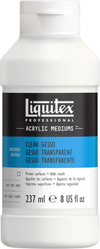 Liquitex Professional Gesso Surface Prep Medium, 237ml (8.0 oz), Clear