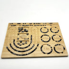 Petoysoso Bead Board for Jewelry Making, Bamboo Beading Board for Jewelry Bracelet Making, Bracelet Bead Board, Beading Trays Jewelry Design Mats for Bracelet, Necklace, Jewelry Making 15x11.5x0.5 in