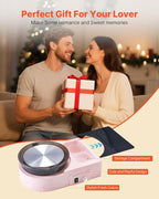 VEVOR Mini Pottery Wheel for Kids and Beginners, 6” Turntable, Two-Way Rotation, Adjustable Speed, Complete Pottery Set with Clay Art Supplies Sculpting Tools, Craft Gifts for Kids Teens Adults, Pink