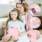 UFU Charm Bracelet Making Kit - 95Pcs DIY Jewelry Making Kit, Mermaid Gifts for Girls Crafts for Girls Ages 5 6 7 8-12, with Portable Bracelet Organizer Box