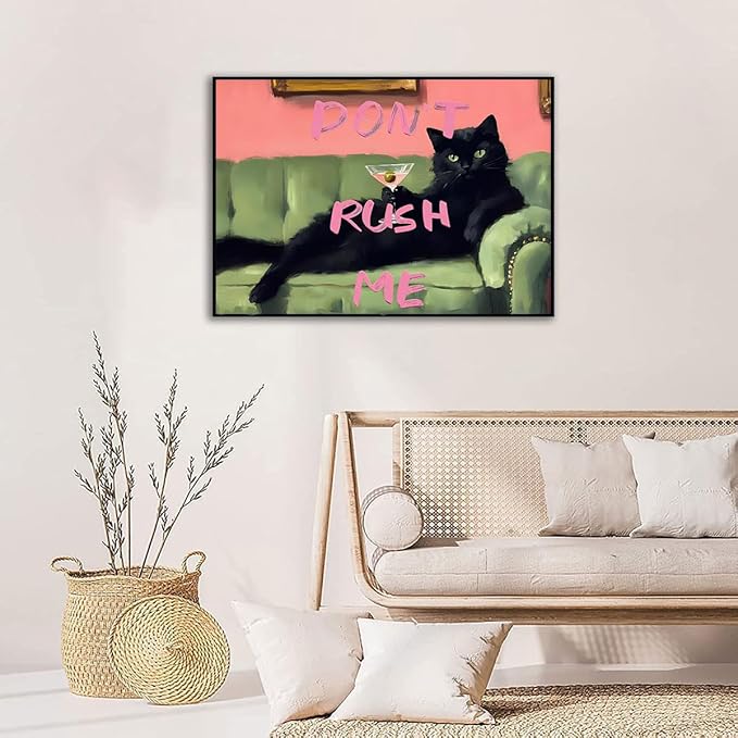 Lzyueyuan Cat Stamped Cross Stitch Kits for Adults Beginner, AbstractCross Stitch Ornament Kits Counted Embroidery Needlepoint Kits Home Decor 15.7 X 11.8 inch