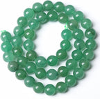 120PCS 6MM Natural Stone Green Aventurine Gemstone Loose Beads for Jewelry Making DIY Bracelet
