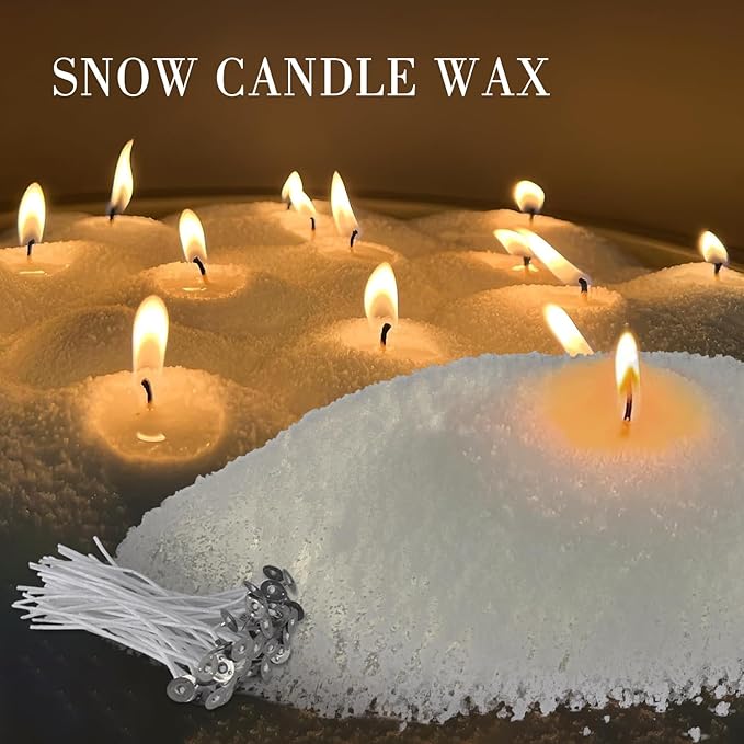 ECLHTLNY 10LB DIY Snow Pearled Candle- Powder Candle Making for Soy Wax Candle Crafts- Natural Candle Making Supplies- HIGH Class Material- LongLasting Burn Time