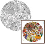 Hying Thanksgiving Background Clear Stamps for Card Making, Harvest Pumpkin Turkey Transparent Rubber Stamp for Bullet Journal, DIY Scrapbook Decoration, Handmade Crafts, Notebook Fall Blessings