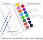 Watercolor Workbooks, 16 Colors Water Color Books Paint Set for Adults, Watercolor Coloring Book for Beginners, Water Color Workbook, 15 Beautiful Paintings for Beginners (Insect)