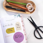 DiverseBee Transparent Sticky Notes (Includes Quick Dry Pen), Cute Clear Sticky Tabs, Translucent Page Flags Book Markers Stickers, Planner Accessories Bible Journaling Study Office Supplies (Muse)