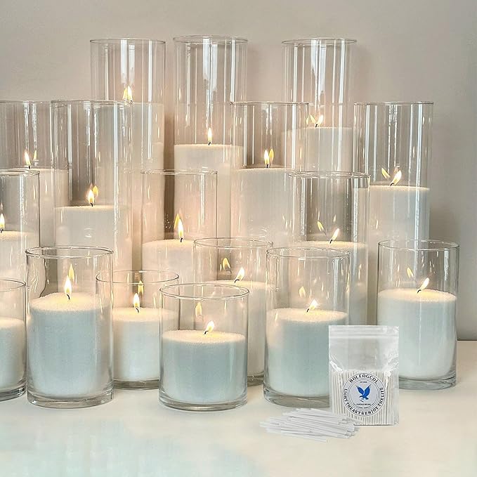 Pearled Candle Extra Wicks 500 Pack for Pearled Candle Making - 2 Inch White Cotton Candle Wicks for Candle Making DIY