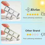 JDiction 400g UV Resin, New Formula Crystal Clear UV Resin Solar Cure Sunlight Activated Hard UV Resin Kit for Jewelry Making, Casting and Coating DIY Crafts