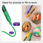 ARTISTRO - Fabric Paint pens and Paint Markers – Permanent Fabric Decorating Pens for Clothes, Canvas, and DIY Crafts (30 Medium Tip)