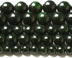 6MM 120pcs Natural Green Sandstone Energy Healing Beads Round Loose Beads for Jewelry Making Bracelet 2 Strands 32"