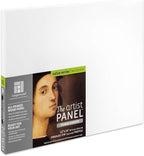 Ampersand Art Supply Wood Gesso Artist Painting Panel: Primed Smooth, 11" x 14", 7/8" Cradled Profile