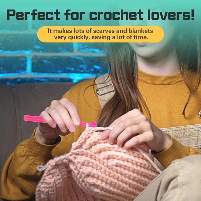 10 mm Crochet Hook, Large Crochet Hooks for Chunky Yarn Ergonomic Knitting Needles Crochet Needle for Beginners and Crocheting Yarn (10 mm)