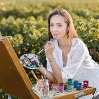 200 Packs Paint Brushes for Kids, Small Paint Brushes Bulk Acrylic Painting Brush Flat and Round Pointed Craft Painting Brush for Oil Watercolor Face Artist and Kids Professional Kits(Blue)