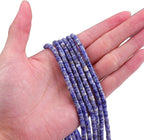 Natural Blue Sodalite Spacer Beads Caps Loose Semi Gemstone for Beading Jewelry Making 4mmx2mm 38cm