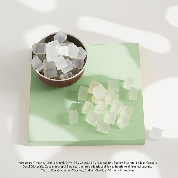 5Lb Aloe Soap Base - Melt and Pour Soap Making Supplies - SLS/SLES Free, No Palm Oil, Natural with Organic Aloe Vera - Rich in Antioxidants, Hydrating, Perfect for Handmade Projects