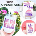 Tintnut Pink Purple Permanent Vinyl - 8 Sheets 12"x10"Gradient Adhesive Self Sticker, Ombre Glossy Self Sticker Water Proofing Vinyl Compatible with Cricut Or Silhouette