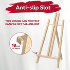 10 Pack 16 Inch Wooden Easel Stand, Portable A-Frame Tabletop Display Easel for Painting, Canvas, Photos, Signs, Art Easel for Kids, Students, Beginners, Artists - Compact & Lightweight