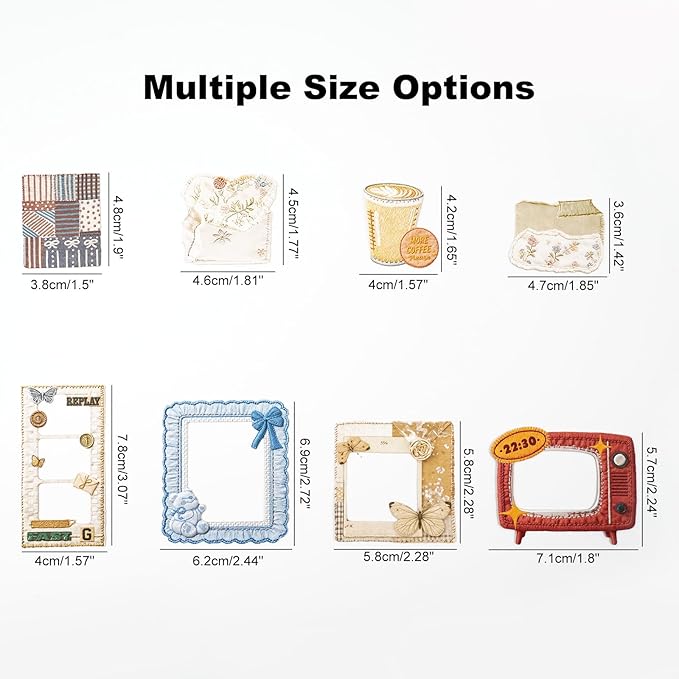 90PCS Sewing Diary Scrapbook Stickers Set — Printed Stitch and Fabric Style Cardstock, Peel and Stick Designs for Journals, Planners, Collage, DIY Crafts and Cute Sewing Aesthetic