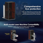 Cloudray Protective Cover Fiber Laser Enclosure 15.2"W x 29.6"H, Compatible with 500mm Lift Column Table, Safety Cover for Laser Engraver Cutter Machine