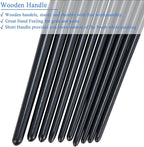 BOSOBO Paint Brushes Set, 4 Pack 40 Pcs Round Pointed Tip Paintbrushes Nylon Hair Artist Acrylic Paint Brushes for Acrylic Oil Watercolor, Face Nail Art, Miniature Detailing & Rock Painting, Black