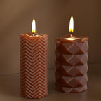 2 Pack Stripe Cylinder Pillar Spiral Candle Resin Mold - Resin Casting Silicone Molds for Home Decor & Candle Making Wave Spiral Mold