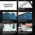 Dunwell Art Portfolio 9x12 Folder (Blue), Black Mounting Paper, Portfolio Binder for Artwork, 9 x 12 Art Folder, 24 Pockets Display 48 Pages, Acid-Free Poly Presentation Book