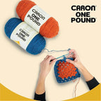 Caron Jumbo Ombre Yarn, 12 oz, Easter Basket, 1 Ball