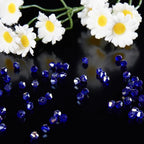 1100PCS 4mm Bicone Crystal Glass Beads for Jewelry Making, Sparkling Mini Beads for Suncatchers, DIY Bracelets & Craft Projects (AB Blue)
