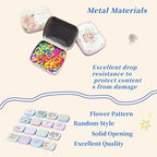 Wonafa 50 Pcs Star Metal Stitch Markers, Knitting Stitch Markers Colorful Crochet Stitch Markers with Storage Box for Crocheting Clothing Tag DIY Craft Project(Pentagram-50Pcs)