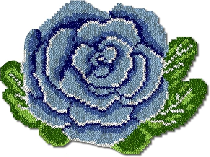 HIYIRUI Latch Hook Kits for Adults DIY Needlework Unfinished Crocheting Rug Kit with Color Preprinted Pattern,Zd274,20.5 X 15 Inch