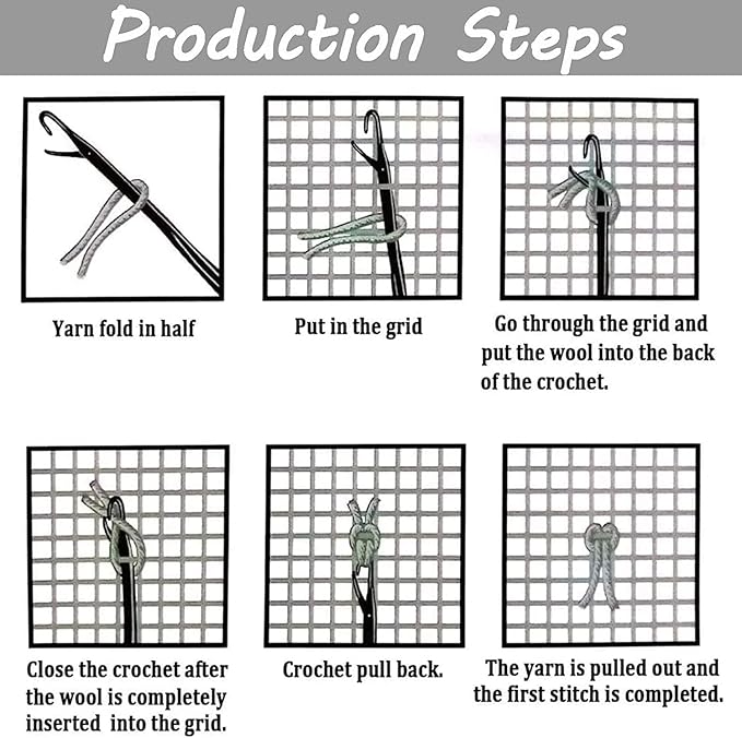 YAKOLECI Latch Hook Kits for Adults, Color Printed DIY Carpet Crafts Arts for Home Decoration Festival Gift 31''X19'' (Cobblestone)