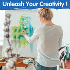 FIXSMITH Stretched White Blank Canvas - 36x48 Inch, 2 Pack,Primed Large Canvas,100% Cotton,5/8 Inch Profile of Super Value Pack for Acrylics,Oils & Other Painting Media