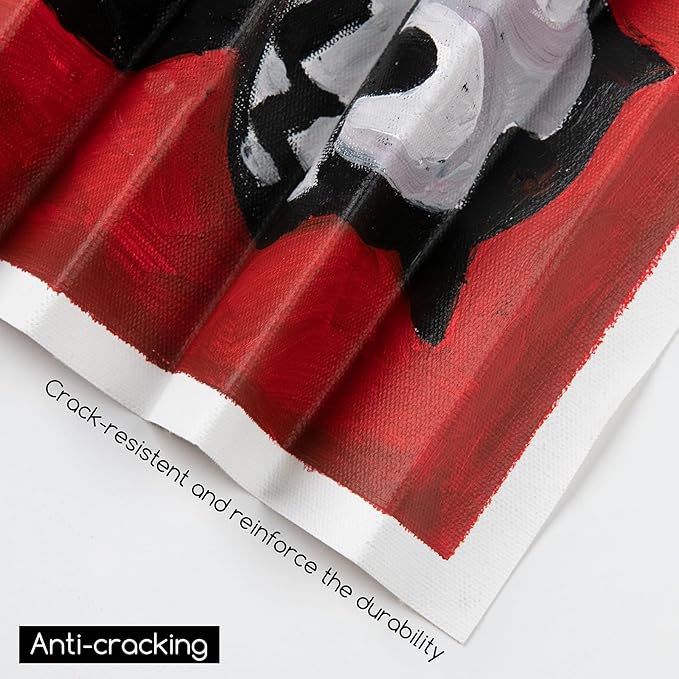 MEEDEN Stretched Canvas, 18 × 24 Inch, Pack of 2, Blank White Canvases for Painting, 100% Cotton, 14 oz Gesso-Primed, Pre-Stretched Canvas for Acrylic Oil Pouring & Airbrushing Painting