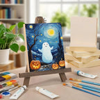 8 Pack 6 x 8 inch Wood Panel Boards,Unfinished Wood Frames for DIY Art Projects, Square Canvas for Painting, Pouring, Arts Use with Oils, Fall Halloween Decorations Panel Canvas