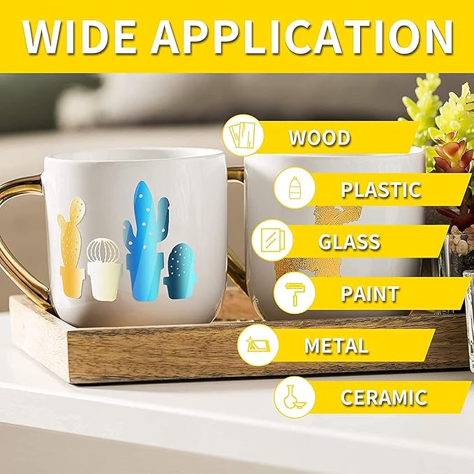 Lya Vinyl Holographic Opal Light Purple Permanent Vinyl Roll 12" x 12FT - Holographic Adhesive Vinyl Roll for Home Decor, Party Decoration, Mug, Window