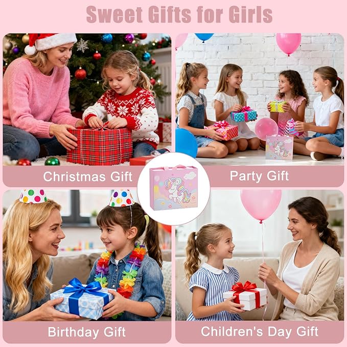 Emibele Charm Bracelet Making Kit, Christmas Jewelry Making Kit for Girls Age 8-12, Unicorn/Mermaid DIY Bracelets Crafts Kit for 5 6 7 Girl Holiday Gifts Idea on Xmas Birthday Valentines