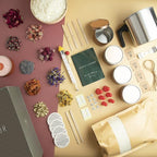 Hearth & Harbor Organic Soy Candle Making Kit for Adults, DIY Crafts, Complete Candle Making Supplies Include Natural Soy Wax, Tins, Dried Flowers, Wicks & More – Gift Idea, Perfect Home Decor – 2 Lbs