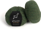 100% Baby Alpaca Yarn for Knitting & Crocheting - Set of 2 Skeins of Premium Yarn DK - Lightweight, Hypoallergenic & Thermal Peru Made - Ideal for Delicate Projects (M024 - Green)