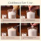 KONNI Pearled Candles Sand and 15 Wicks Making Kit, Soy Wax Beads for Candles, Non-Toxic Refillable DIY White Pearled Candle Sand for Home Decor, Gifts, Weddings, Party (0.66 lb)