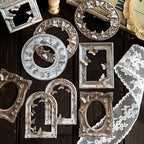 Vintage Photo Frame Scrapbook Cardstock Paper for Junk Journal Collage Card Making Embellishment Retro Art DIY Crafts Decoration (AXMK-S6)