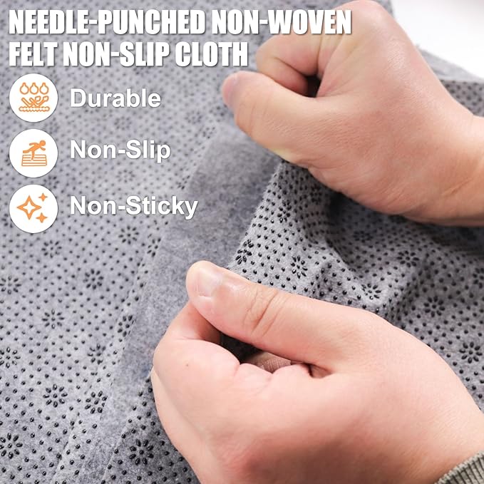 1*PC 40"x 40" Rug Backing Non-Slip, Rug Tufting Cloth for Tufting Gun, Rug Making, Thick Carpet Edging Fabric with Plum Blossom Pattern for DIY Crafts, Punch Needle Monks Cloth for Rug Making